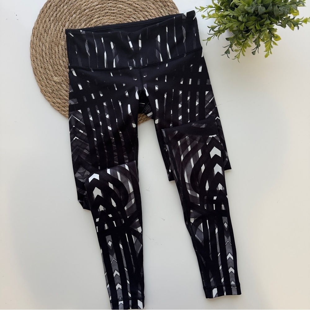 Lululemon Wunder Under Pant III Brush Stream Silver Spoon Black‎ 4